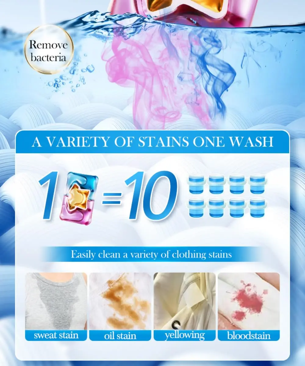 Deep-cleaning Laundry Detergent for Clothes 36 Count Nscented and Hypoallergenic for Sensitive Skin Deep-cleaning Laundry - Image 3