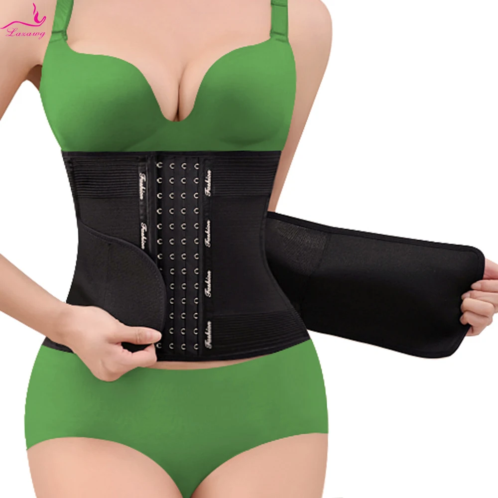 

LAZAWG Waist Trainer Belt Weight Loss Band Flat Belly Tummy Control Girdle Slimming Running Outfit Workout Fitness Waist Cincher