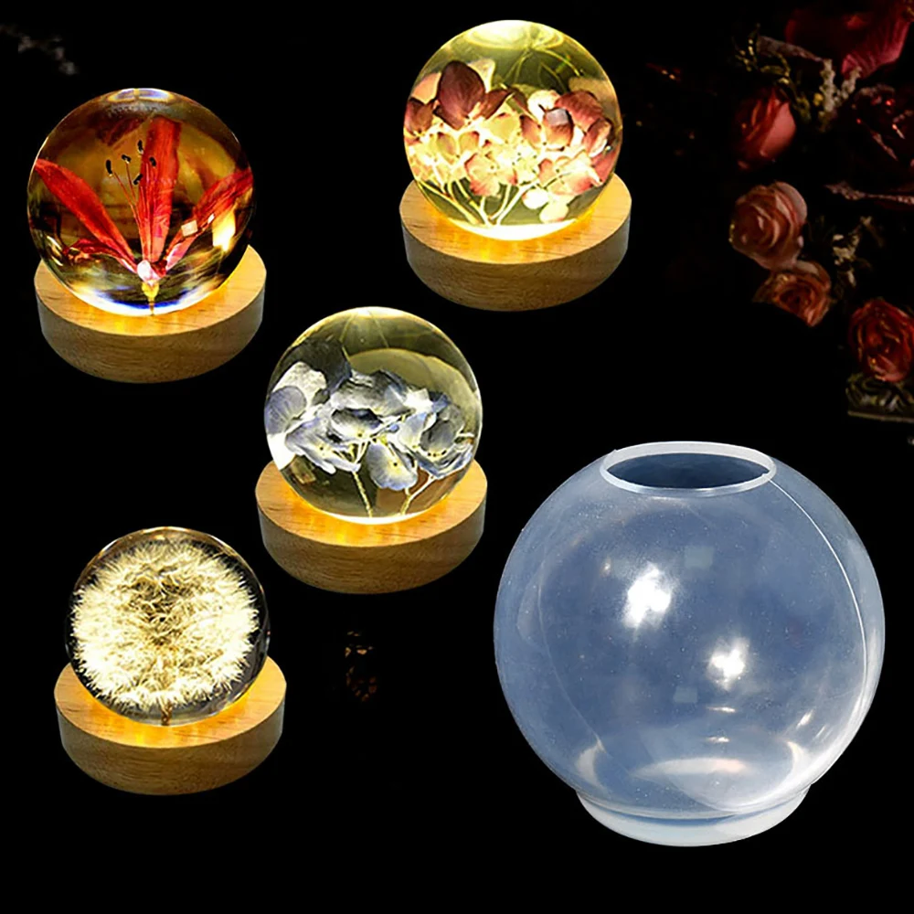 Silikon-Welt Hochdurchlässige Kugel-Form Handgefertigte Epoxid-Silikon-Gießform 3D-Planeten-Bastelwerkzeug Harz-Epoxid DIY Schmuck Geschenk – Detail 11