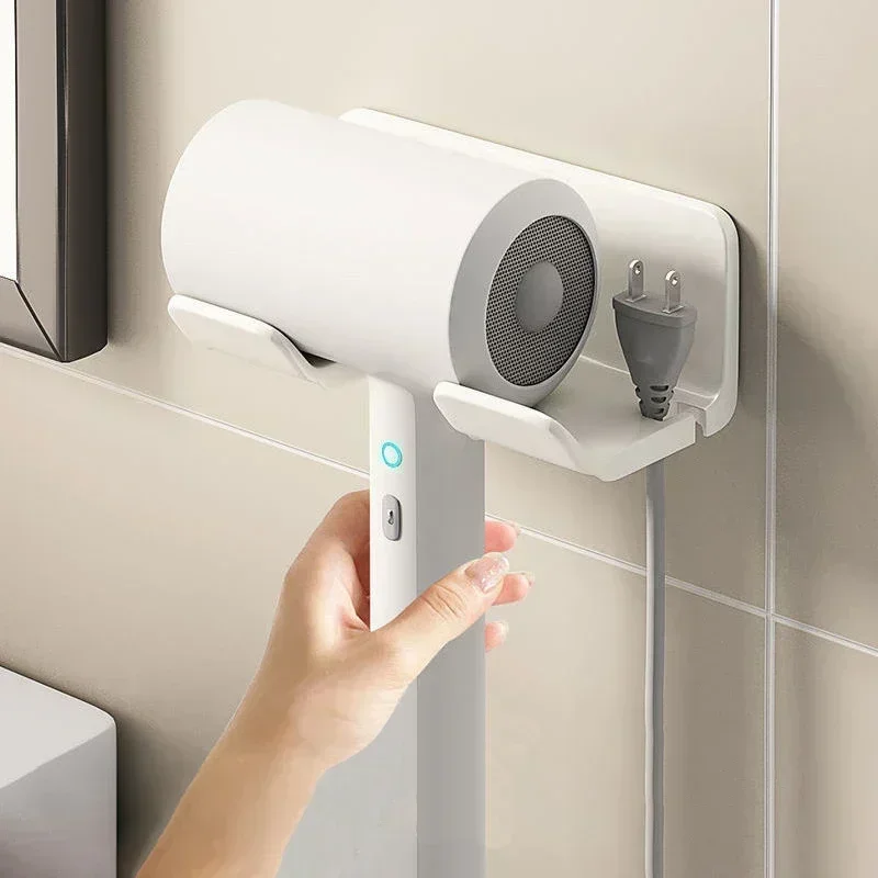 ที่วางเครื่องเป่าผมผมตรงติดผนังที่เป่าผมตรงชั้นจัดในห้องน้ำชั้นจัดวางของห้องน้ำ 1