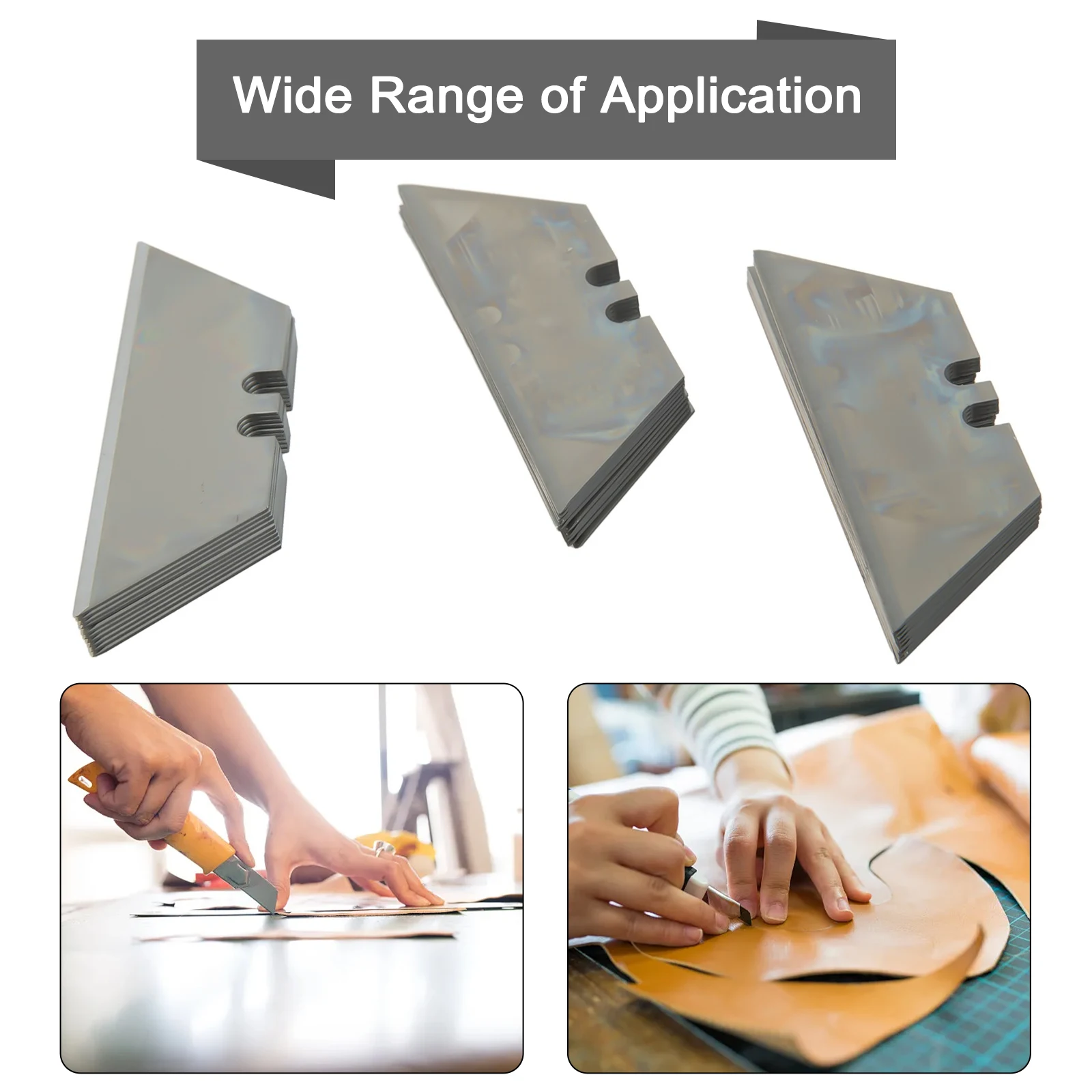 Description Picture 5 of item30Pcs/Set Trapezoidal Blade Replacement Blade 60# Carbon Steel Multifunction Engraving Craft Knives Blade Cutting Hand Tools