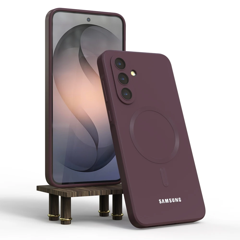 Magnetic Shockproof Armor Case with Wireless Charging Compatibility and Car Mount Attachment