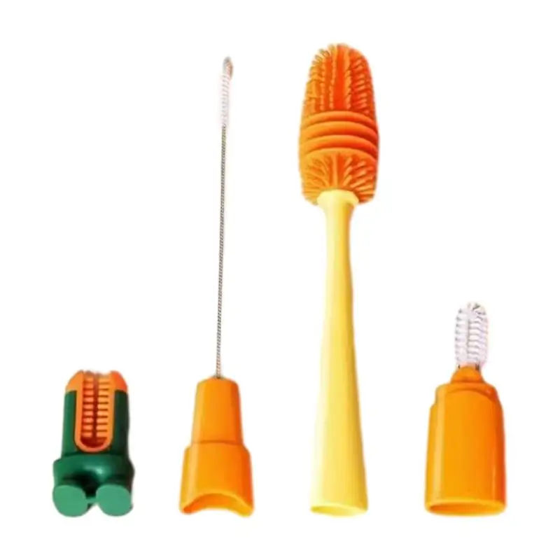 

Bottle Glas Cleaning Bowl Brush Long Handle Washing Cup Brush Deep Cleaning Brush Home Kitchen Tool Cleaner Brush Set With Stand