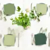 100PCS Green Paper Cocktail Napkins Disposable 3 Ply Beverage Embossed Wedding Soft for Birthday Dinner Party Bridal Shower 2