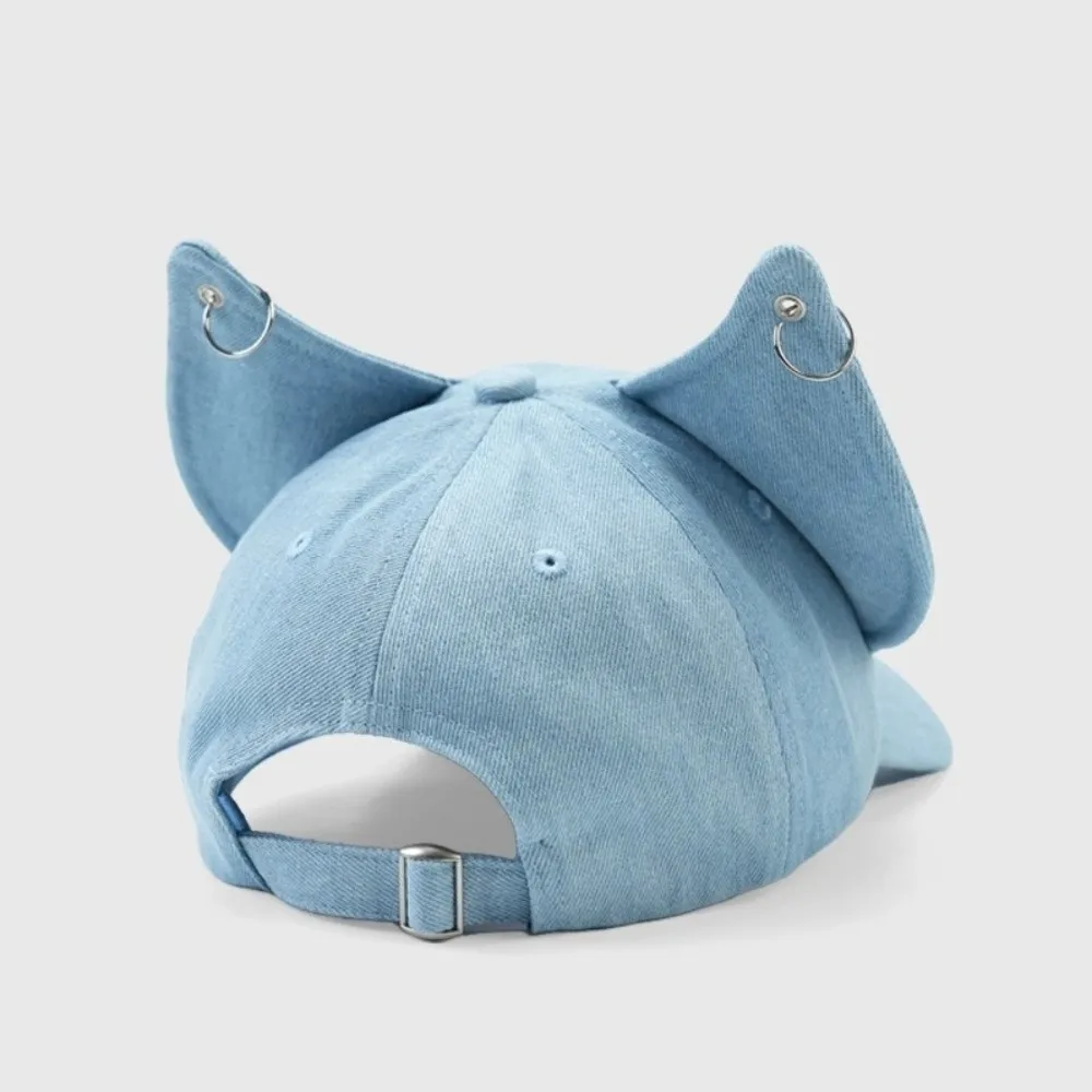 Neue Fox Ears Cowboy-Baseballkappe Y2k Metallschnalle Sonnenhut Verstellbare Atmungsaktive Entenschnabelmütze Damen – Detail 6