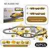 Children's Toys Floor Game DIY Train Rail Car Assembly Track Theme Set  Family Parent-child Interactive Floor Games Toys Gift 2