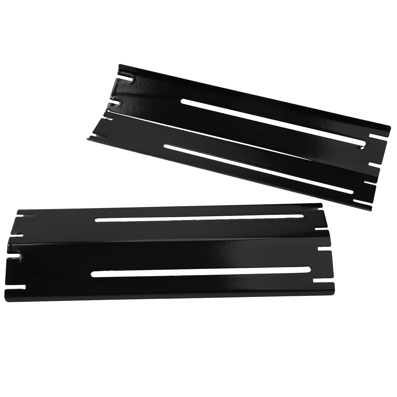 

4Pcs Adjustable Heat Plate 298-563mm Black Stainless Steel BBQ Gas Grill 95mm Width Outdoor Garden BBQ Replacement Accessories