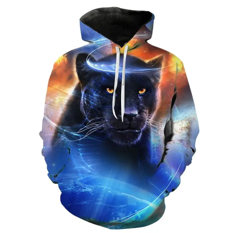 

Fashion Animals 3D Printe Animal Series Leopard Men Women Children Hoodies Streetwear Long Sleeve Boy Girl Kids Sweatshirts Coat
