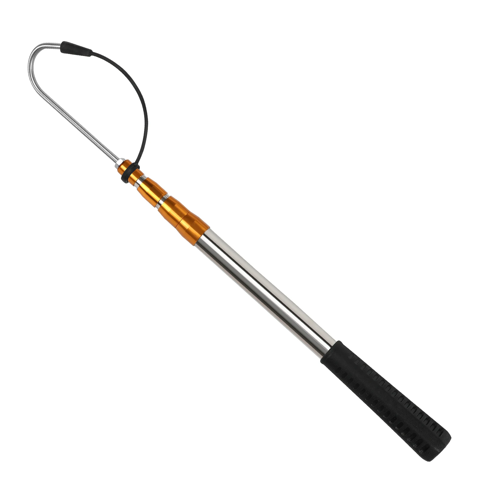SANLIKE Telescopic Fish Gaff Pole with Stainless Sea Fishing Spear Hook