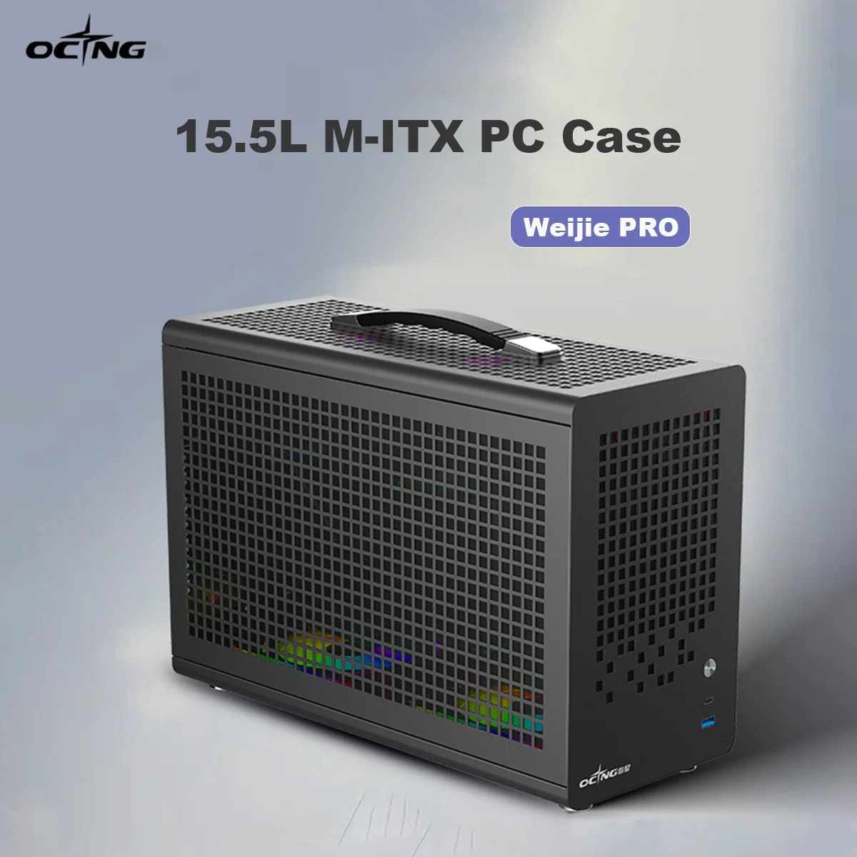 OCNG Weijie PRO 컴퓨터 케이스 그래픽 카드 제한 380mm ITX 데스크탑 휴대용 PC 케이스