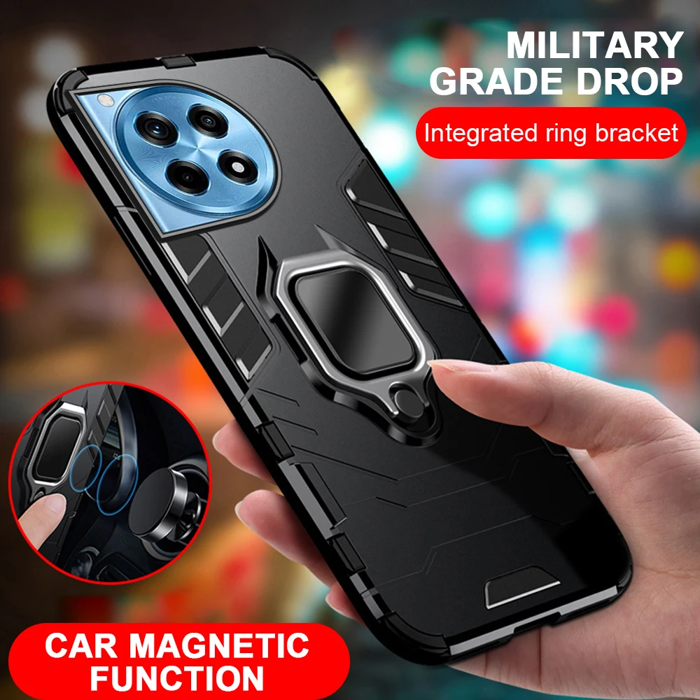 Per Oneplus 12R 5G Custodia Antiurto Cavalletto Magnete Armatura Cover Posteriore Oneplus12R One Plus 12R Onemore 12 R R12 Coque Antiurto