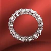 OEVAS Full Real Moissanite Sparking Anniversary Bridal Rings 100% 925 Sterling Silver Fine Jewelry Wedding Party Gift For Women 4