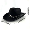 Novelty Decorative Cowboy Hats Led Colorful Neon Light Hat Remote Control Change Colors Men Women Costumes Hats Caps 6