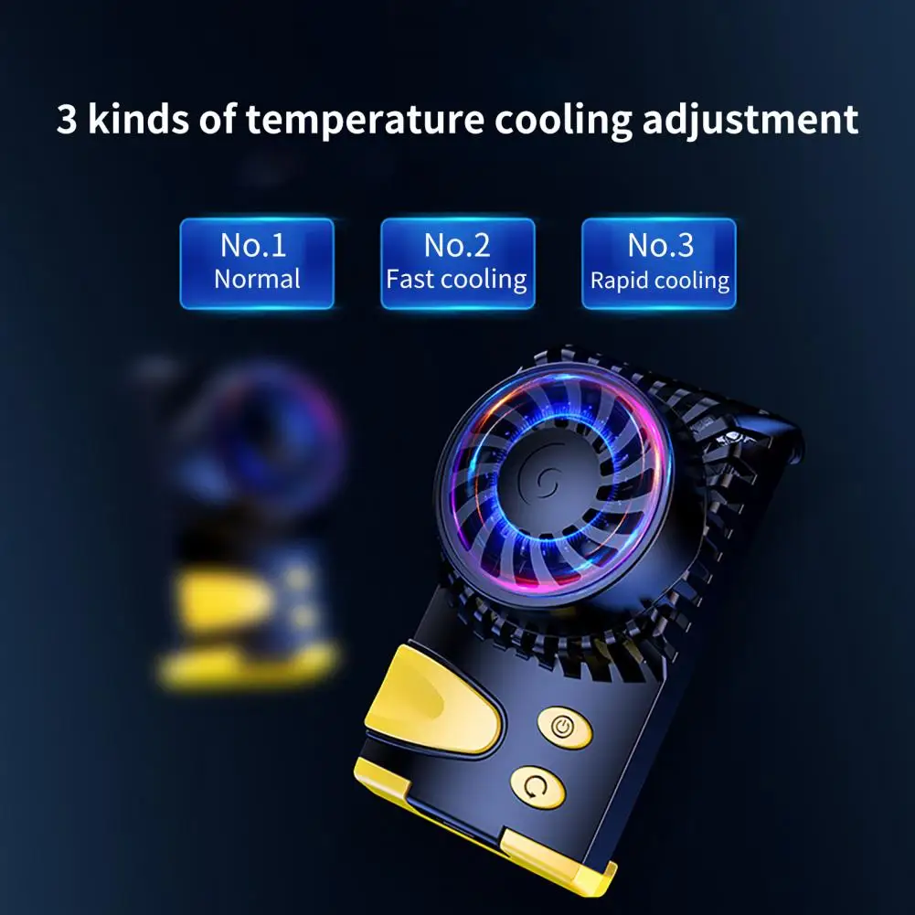 JS37 Phone Cooler Low Noise Semiconductor Refrigeration Quick Cooling Mobile Phone Tablet Cooling Clip for Gaming