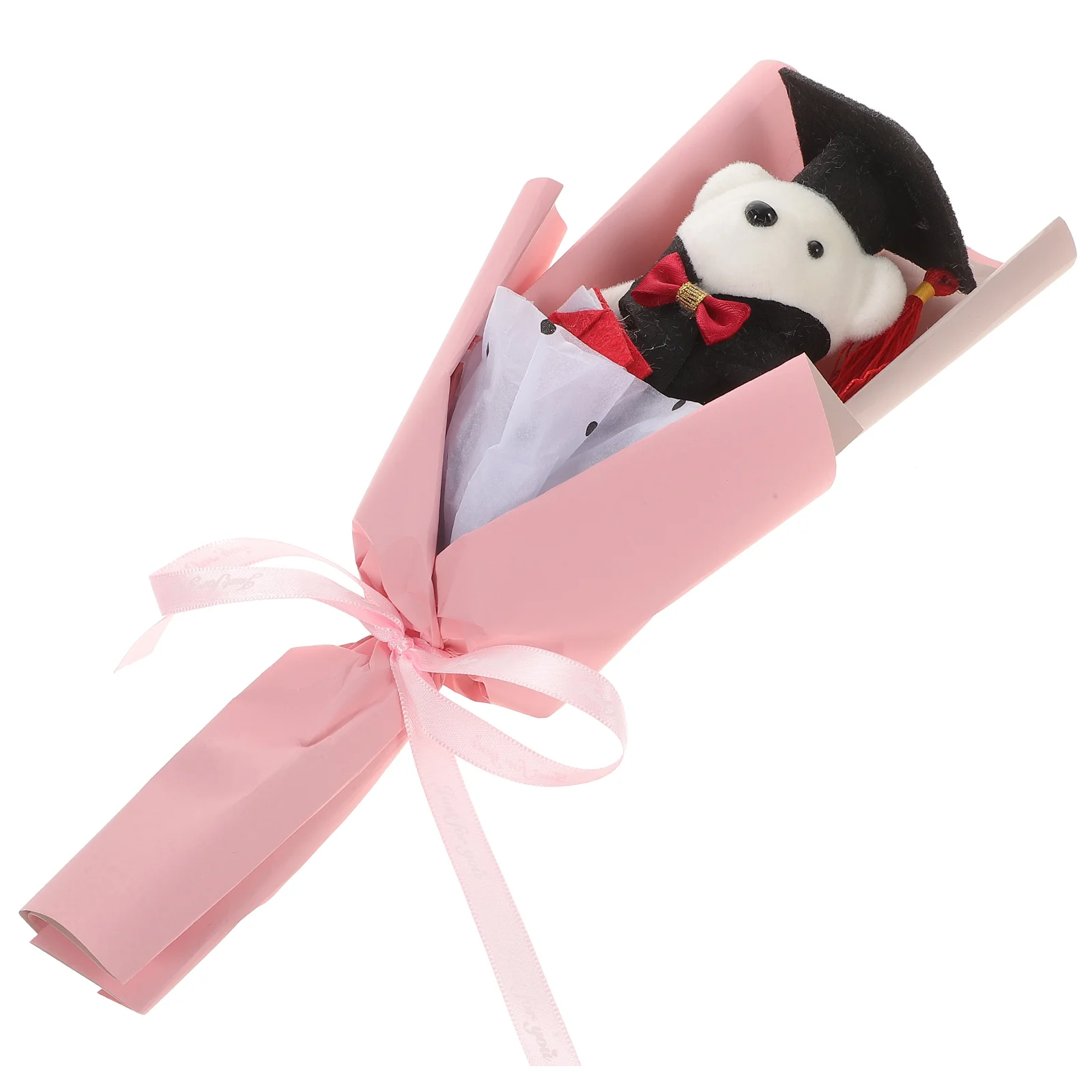 

Graduation Bear Bouquet Rose Decorations Party Favor Gift Graduates Accessories Ornament