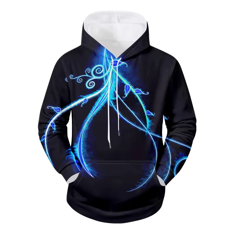 Black Colorful Fashion Style 3D Printed Hoodies Unisex Pullovers Hoodie Casual Sweatshirts