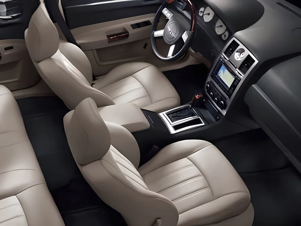 크라이슬러 300C 2004 2005 2006 2007 2008 2009 2010 PU 가죽 맞춤형 자동차 시트 커버 풀세트 보호대 액세서리