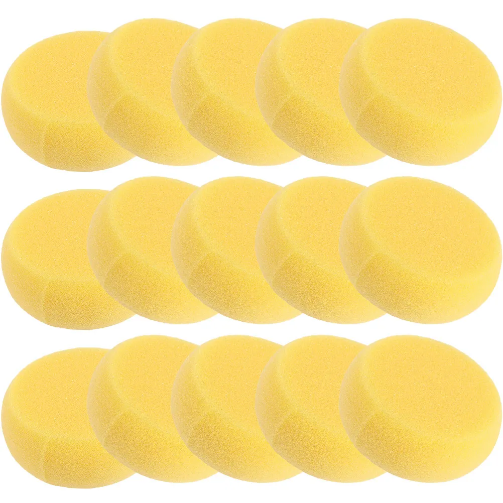 15Pcs 라운드 페인팅 스폰지 어린이를위한 높은 흡수성 다목적 아트 스폰지 수채화 그리기 공예 도구 페인트 스폰지