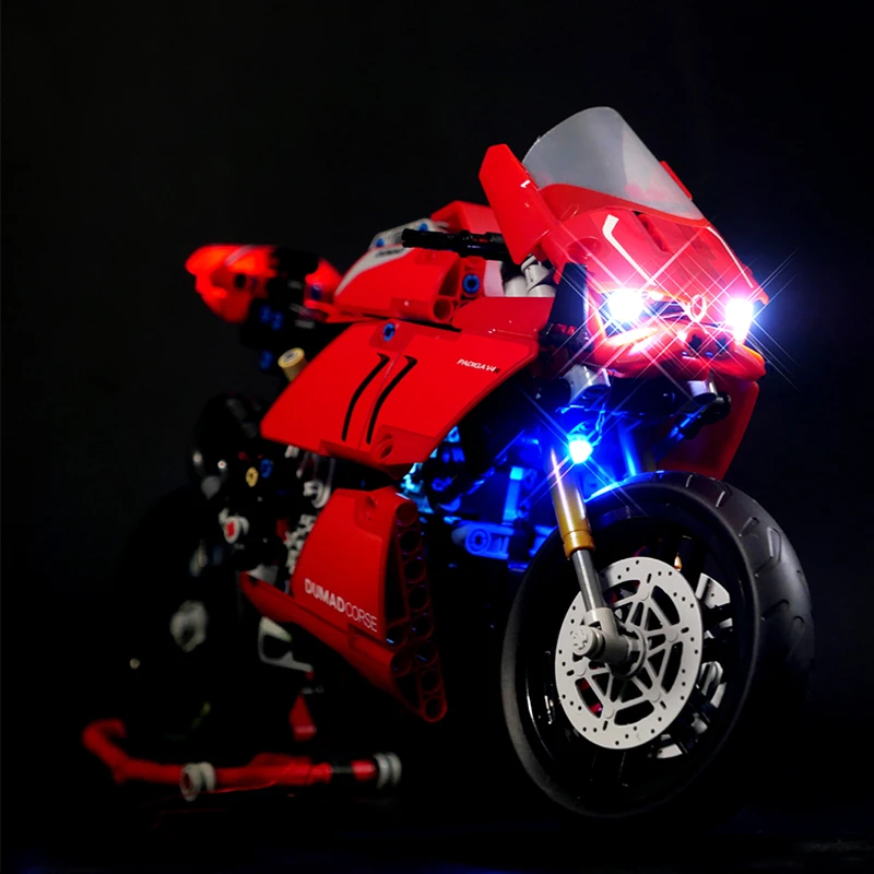 Kit Luce Led Per Lego 42107 Ducatis Panigale V4 R Building Blocks Giocattolo In Mattoni (Solo Luce A Led, Senza Modello Di Blocchi)