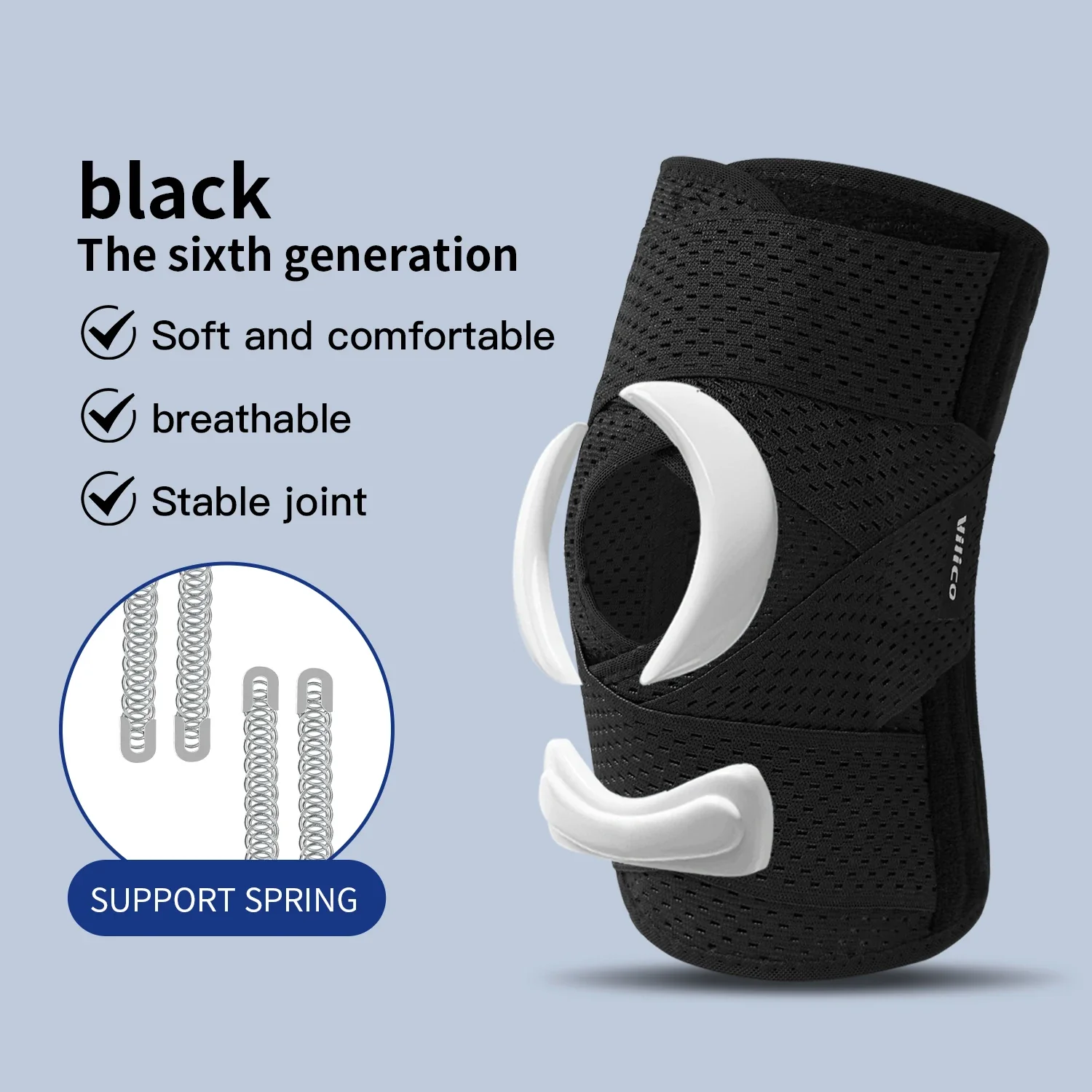 thumbnail image 1 of Outdoor Sports Knee Pads Summer Thin Men's and Women's Basketball, Running, Hiking and Other Daily Sports Knee Covers, 1 of 10