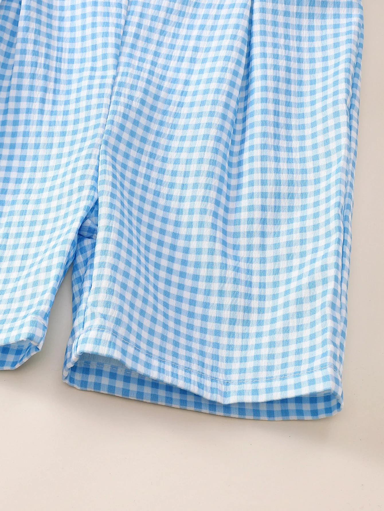 Baby Boy Summer Plaid Casual Romper Infant Clothing Snap Button Overall Outfit for Newborn Boys 4