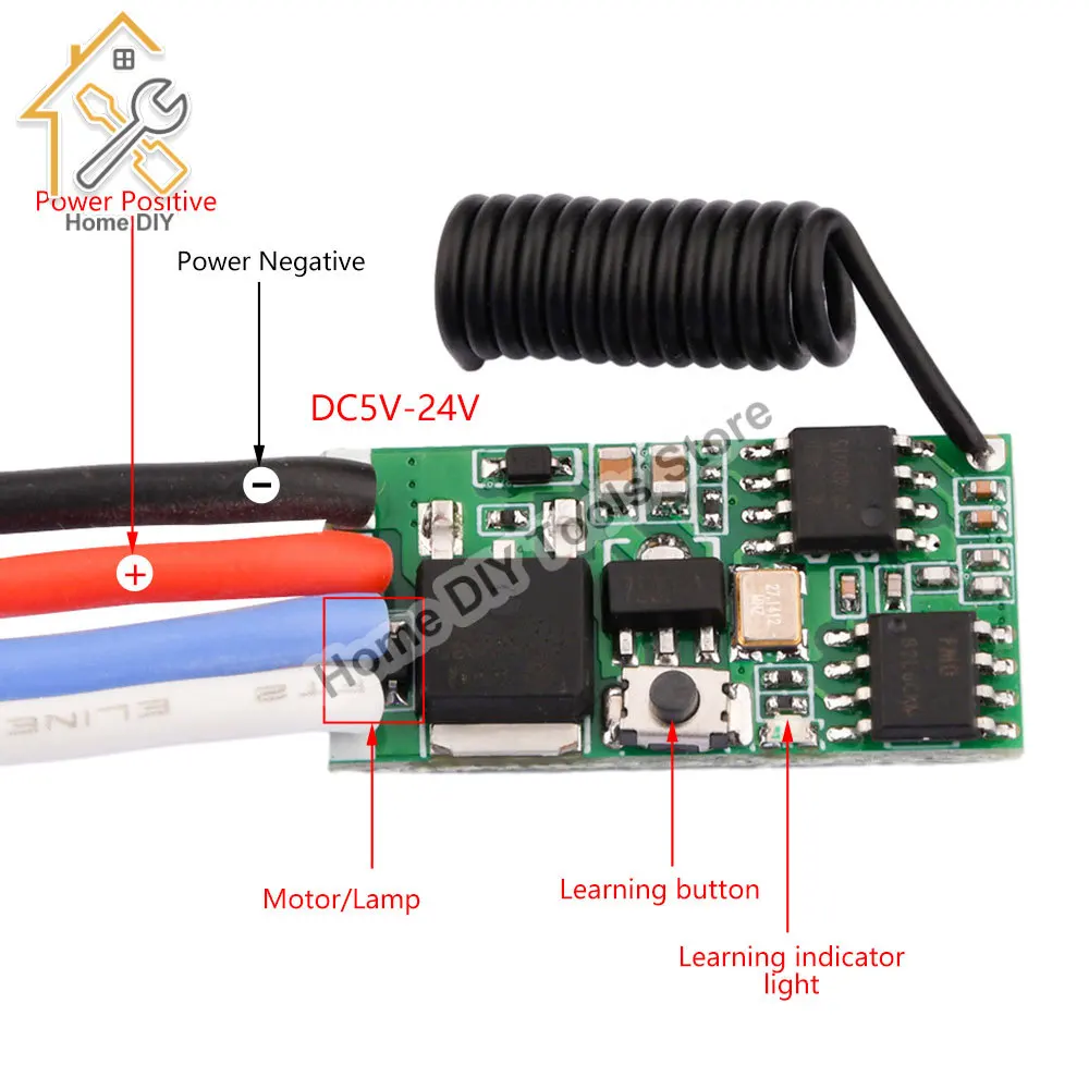 DC3.7V-24V 5A 모터 속도 컨트롤러 드라이버 보드 무선 원격 컨트롤러 DC 모터 주지사 PWM 속도 제어 디밍 모듈