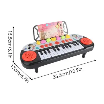 Kids Electronic Piano Keyboard Portable Education Toys Musical Instrument Christmas Gift For Child Beginner 3
