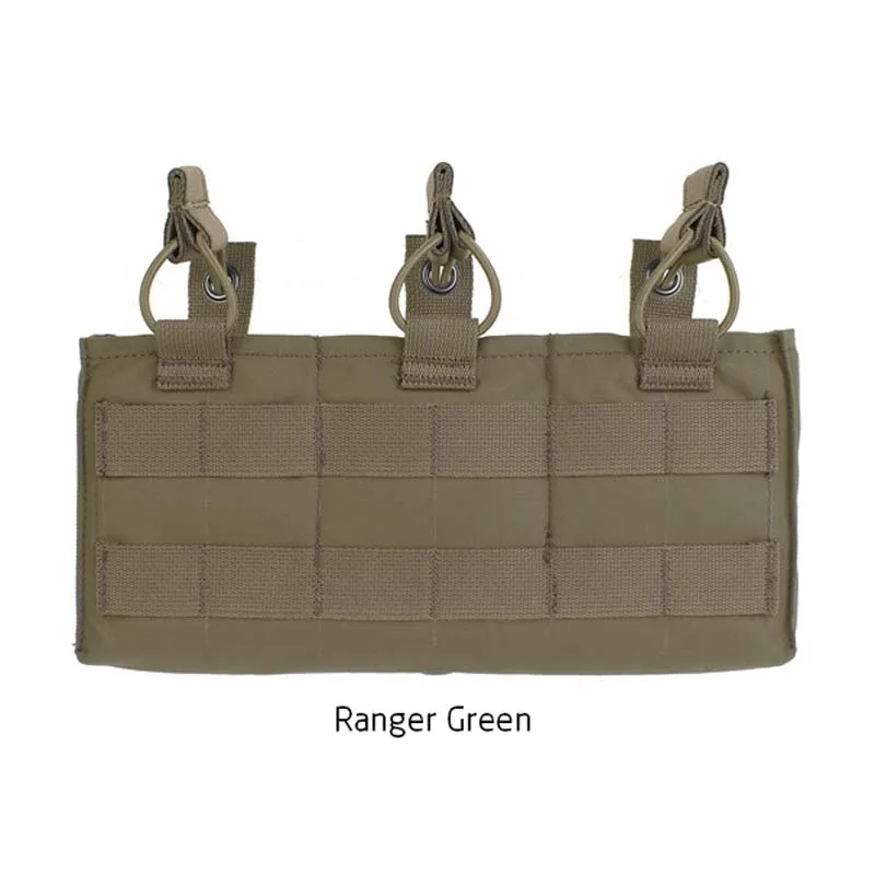 

Outdoor Tactical Vest Triple Magazine Pouch Molle 7.62 Sundry Pack Front Attack Panel Bag