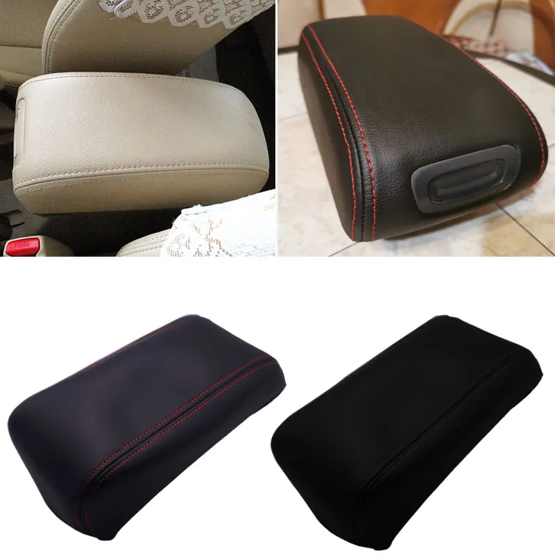 Center Console Armrest Box Cover for Hyundai Tucson 2006-2013 Microfiber Leather Protection Trim center console armrest car armrest box armrest box car armrest cover center console cover