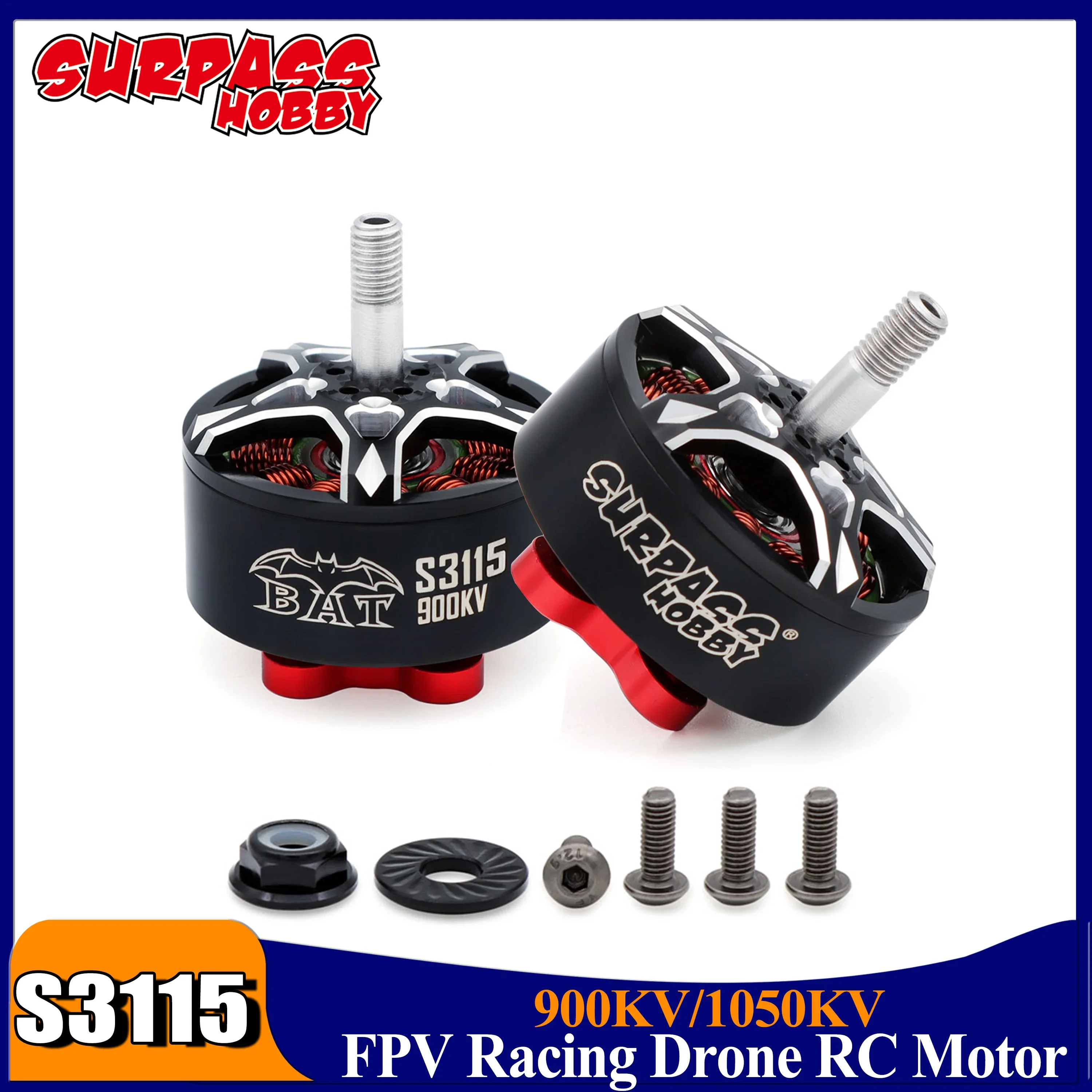 

3115 900KV 1050KV 5-8S M5 Steel Shaft Outrunner Brushless Motor for FPV Racing Drone Quadcopter Multicopter Long Range X Class