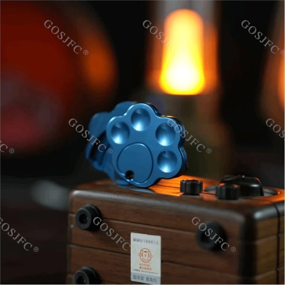 고양이 발톱 EDC Dingding 사이드 푸시 스테인레스 스틸 Fidget 슬라이더 스트레스 릴리프 장난감 Fidget Toys For Adults