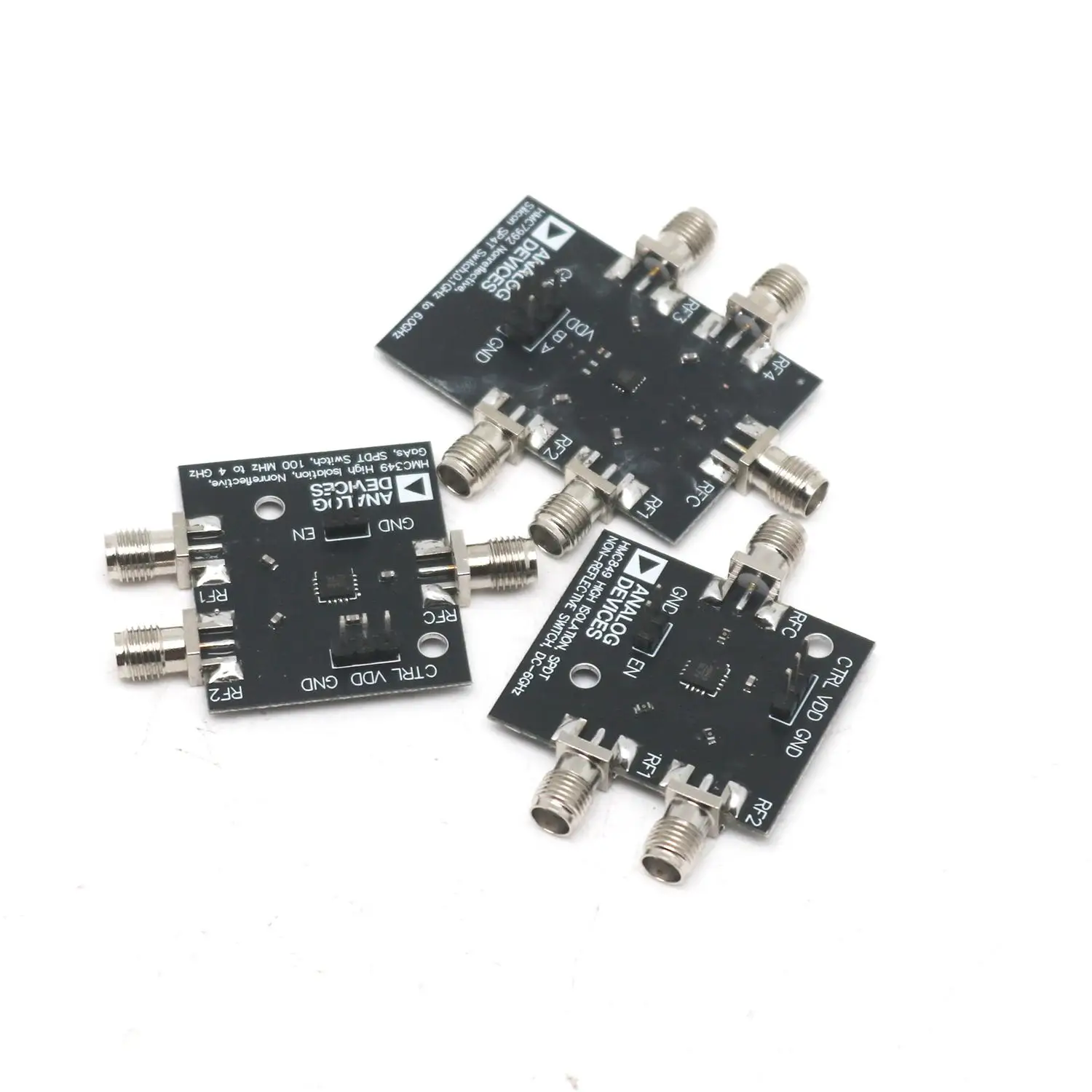 HMC349 HMC849 HMC7992 라디오 신호 전환 시험 장비 ATE ATE 시스템을 위한 SPDT SP4T RF 스위치 100Mhz6Ghz 마이크로 웨이브 스위치