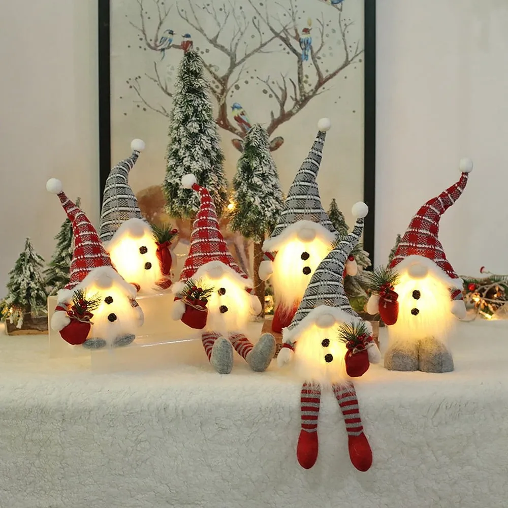 

Christmas Glowing Faceless Doll Dwarf Doll Doll Props decoración hogar Party Decor товары для дома 2023 2024 New Year for Home