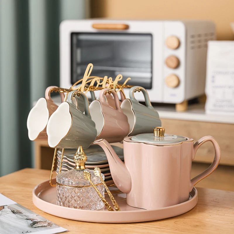 

Office Afternoon Tea Set Simple Modern Household Ceramic Water Cup Water Set Set