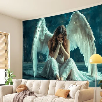 Arazzo angelo Arredamento elegante Arazzo angelo elegante - Perfetto per soggiorno, camera da letto, ufficio e decorazioni per feste - Regalo creativo ideale 1