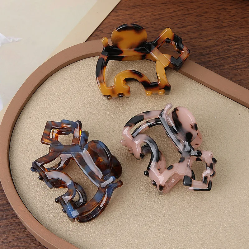 Elegante Haarspangen in Welpenform aus Acetat für Damen, kleine Haarklammer im Haifisch-Design, süße Cartoon-Haaraccessoires, Haarschmuck – Detail 12