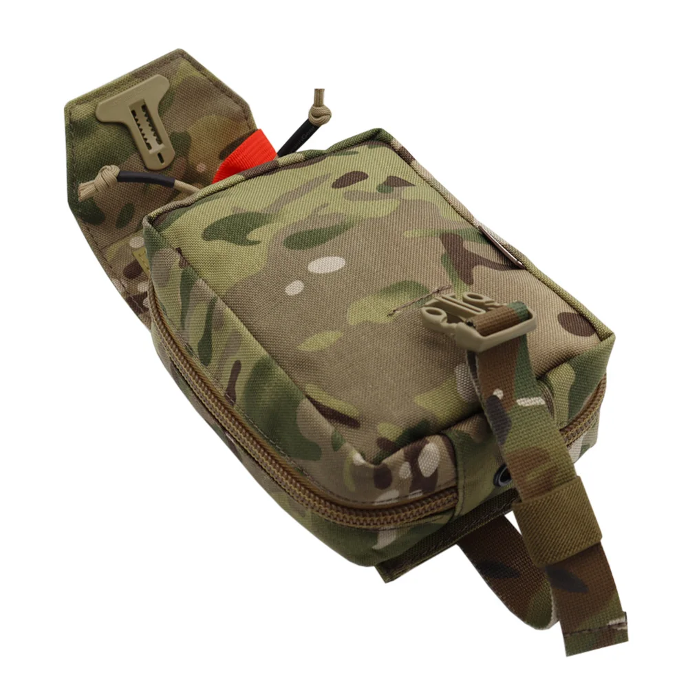 Emersongear Taktische MOLLE-Erste-Hilfe-Ausrüstungstasche, medizinischer Träger, EMT IFAK Survival-Tasche mit Reißverschluss, Multicam Molle-Werkzeugtasche – Detail 12