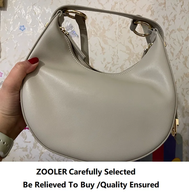 Limited -only few ZOOLER Original Bag Fashion luxury Genuine Leather Bags ladies Women Handbag First Cow Half Moon Purses#SC1005