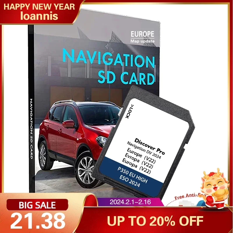 Per Skoda Vw Discover Pro Media Uk Europe Map Sat Navigation Card 64Gb Dv V22 Sd Car 2024 Aggiornamento Software Versione