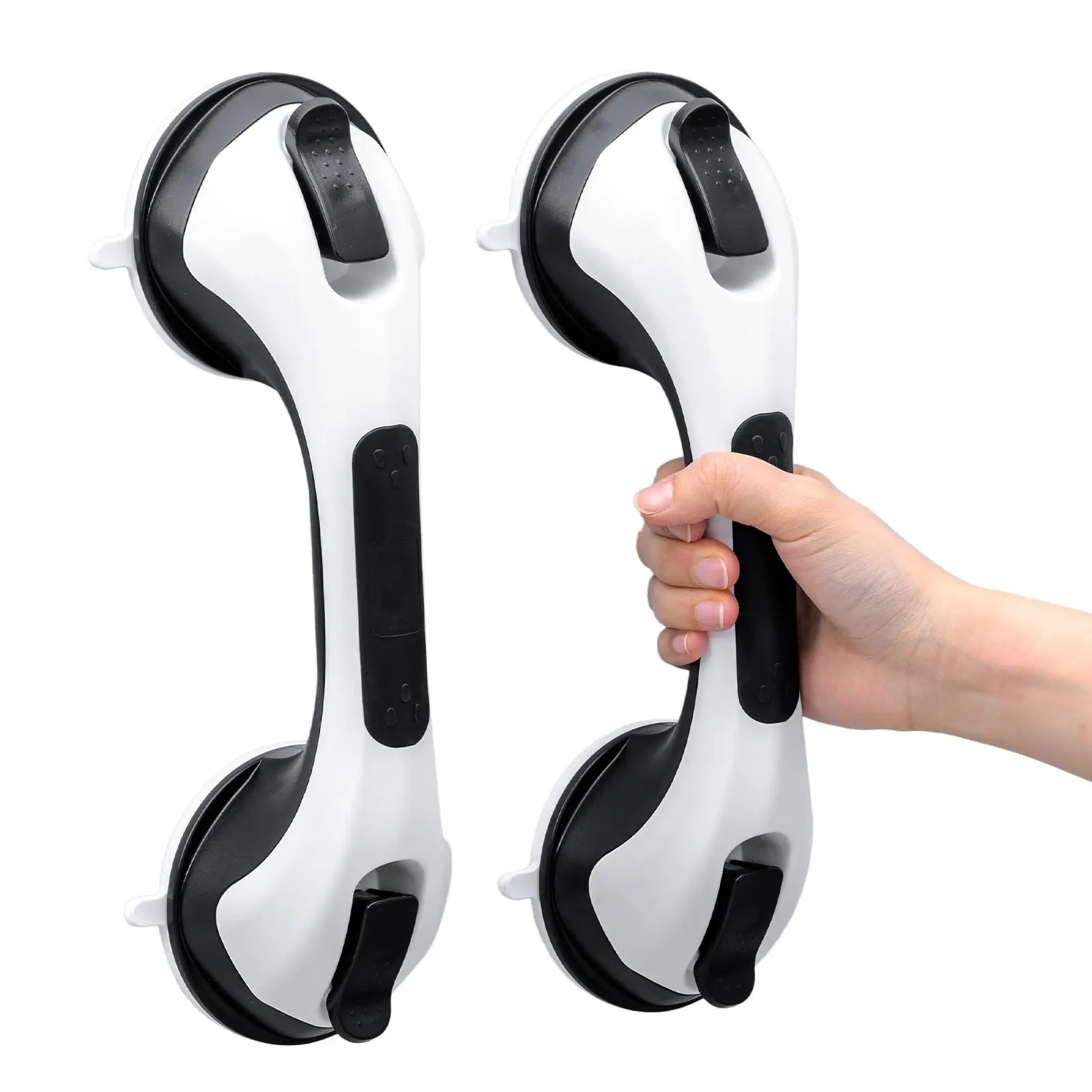 TAILI 2pcs Safety Helping Handle Shower Handle Suction Grab Handles Safety Shower Grab Bars for Seniors, Elderly, Hand Rails