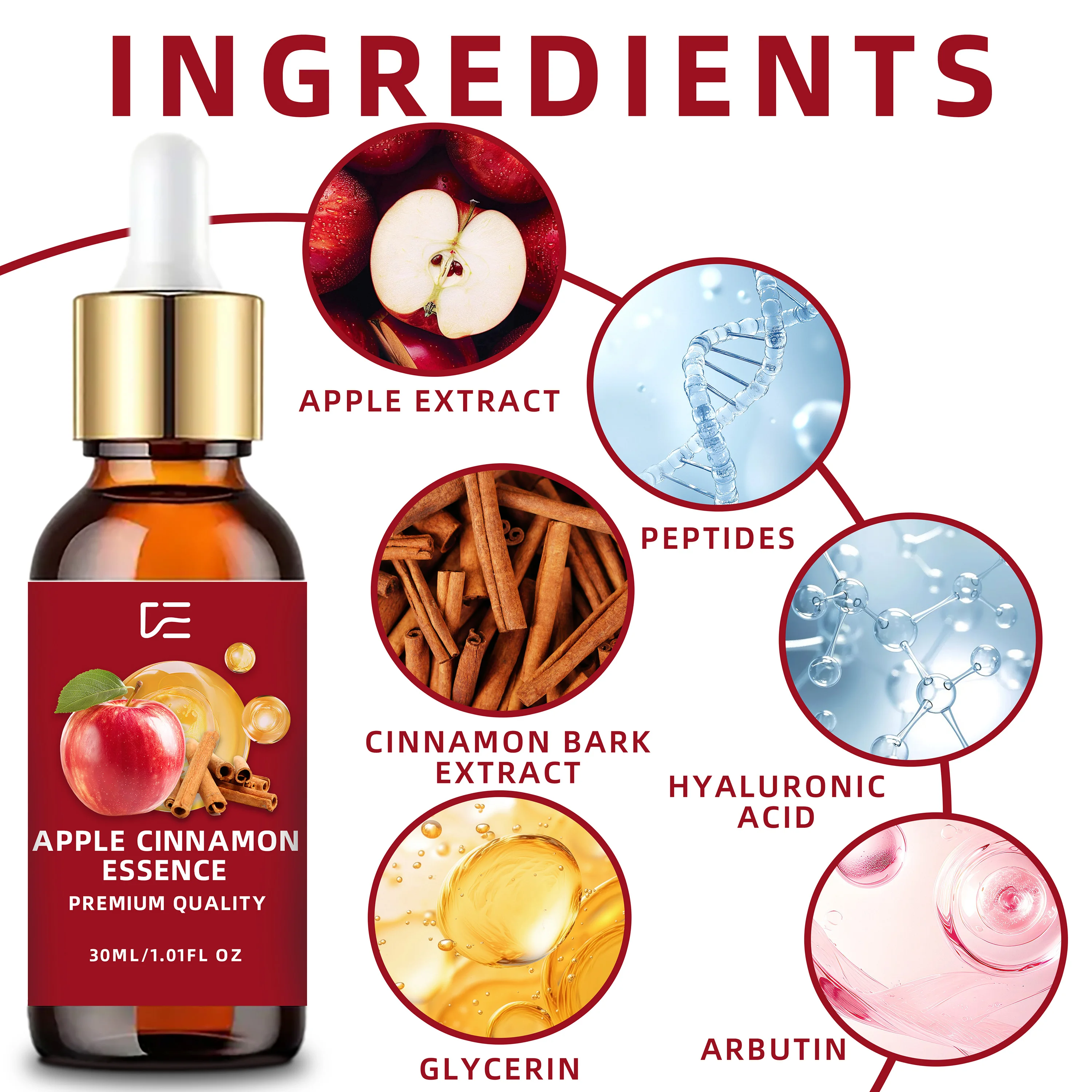 Apple Cinnamon Hydrating & Firming Essence - Daily Skincare Essential