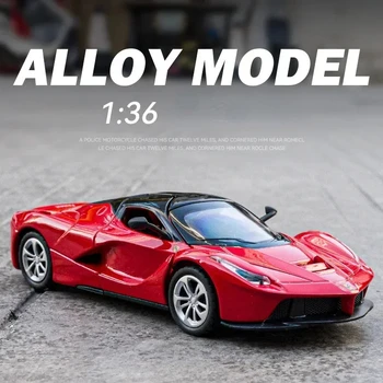 1:36 Ferrari Laferrari Sports car Toy Alloy Car Diecasts & Toy Vehicles Sound and light Car Model Collection Car Toys D160 1