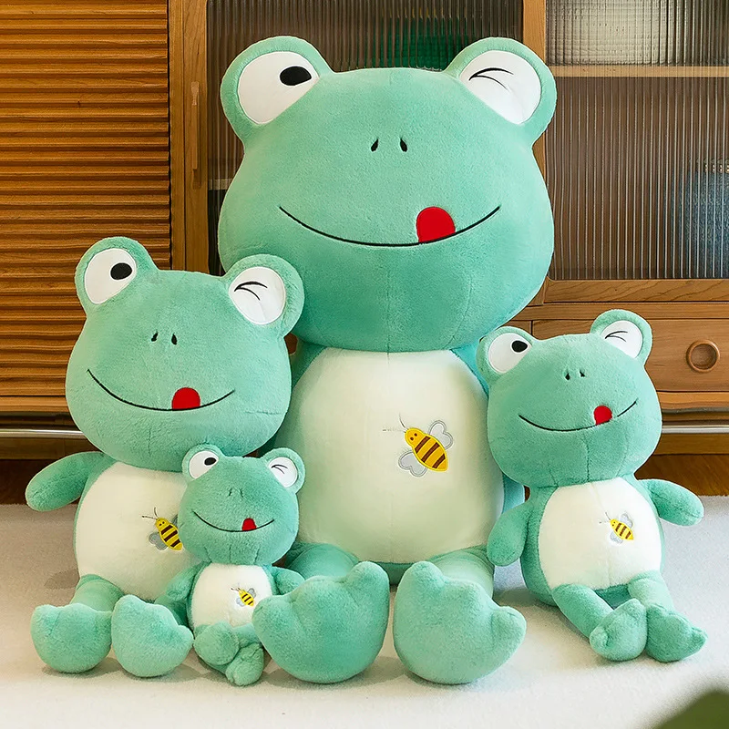 

New Super Soft Cute Frog Doll Big Eyed Frog Plush Doll Cute Little Fresh Children's Birthday Gift Pillow