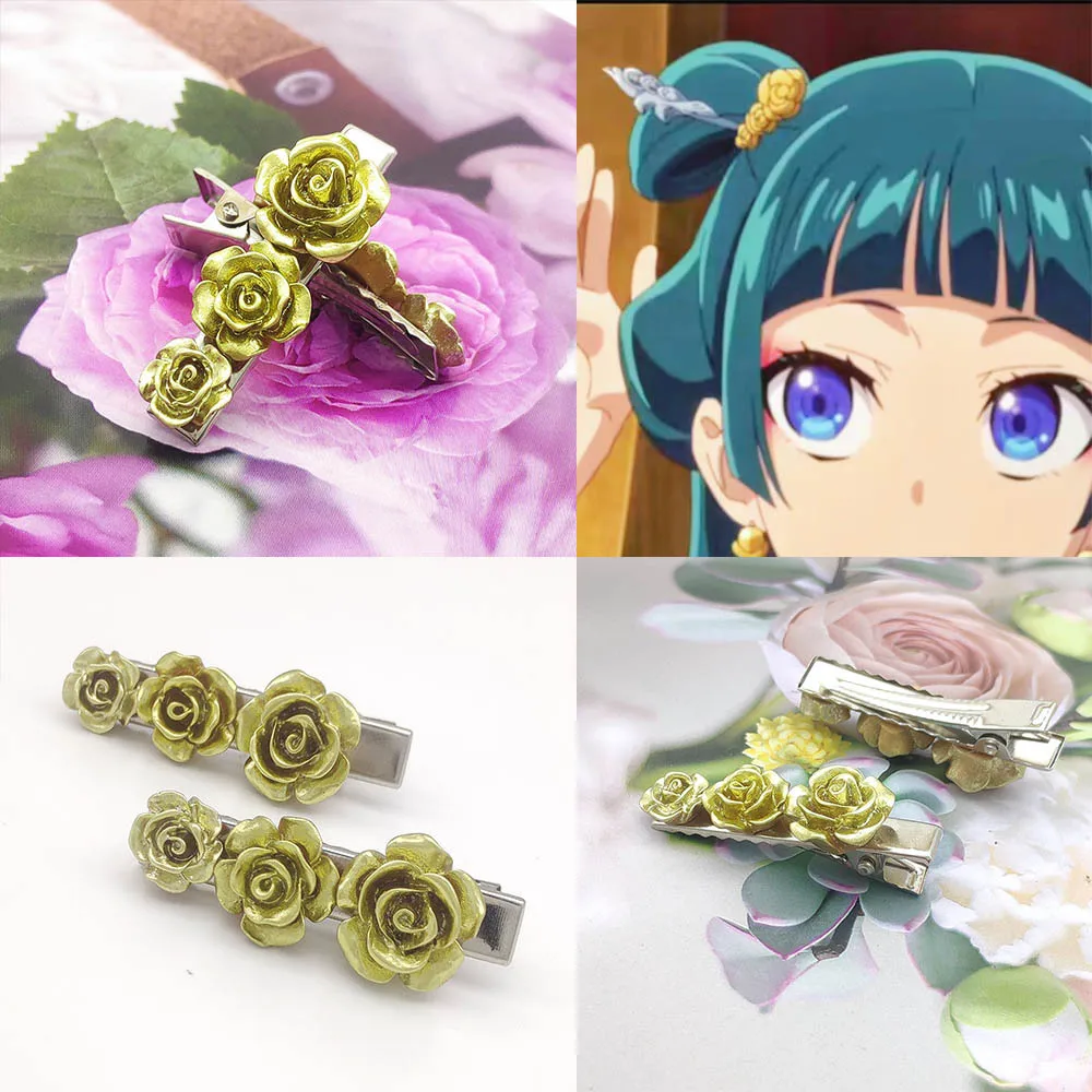 Anime Requisiten Kopfschmuck The Apothecary Diaries Maomao Haarnadeln Frau Mädchen Cosplay Hairwear Ohr Clips Haar Sticks Weihnachten Geschenke – Detail 6