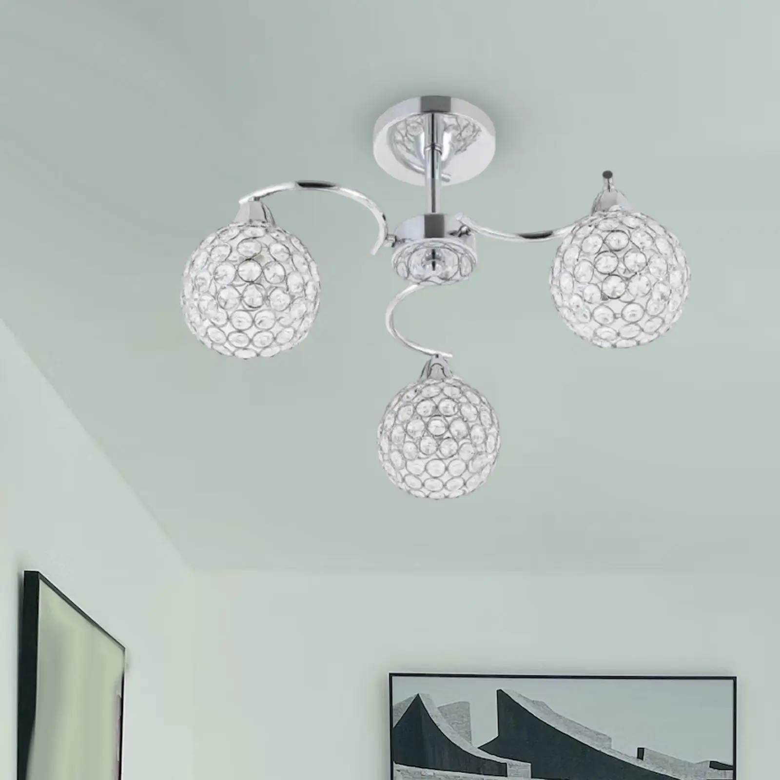 Ceiling Light Fixture Easily Assemble E27 220V Bright Durable Modern for Kitchen Room Bedroom Exhibition Hall