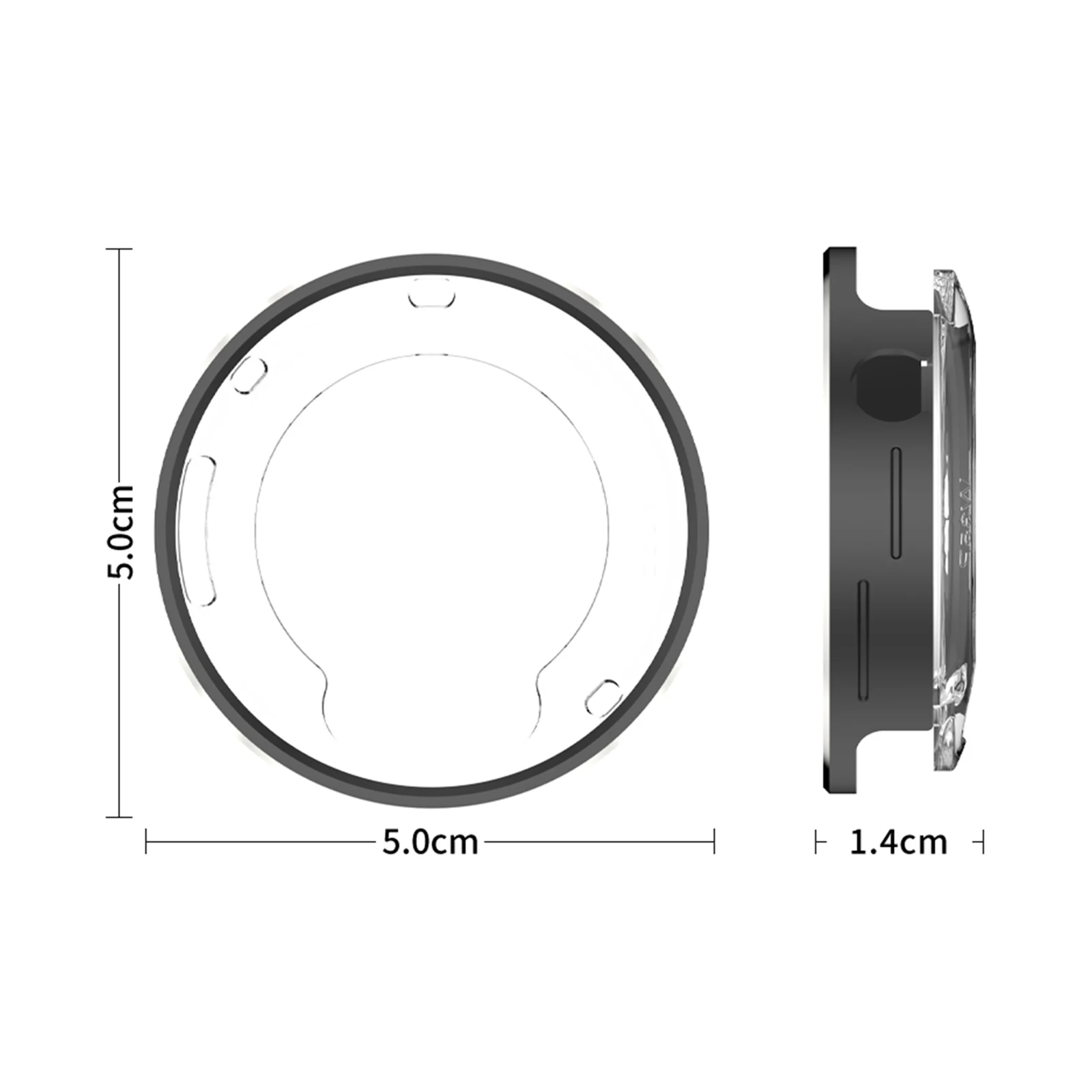 Clear Shockproof Screen Protector with Hard Protective Bumper