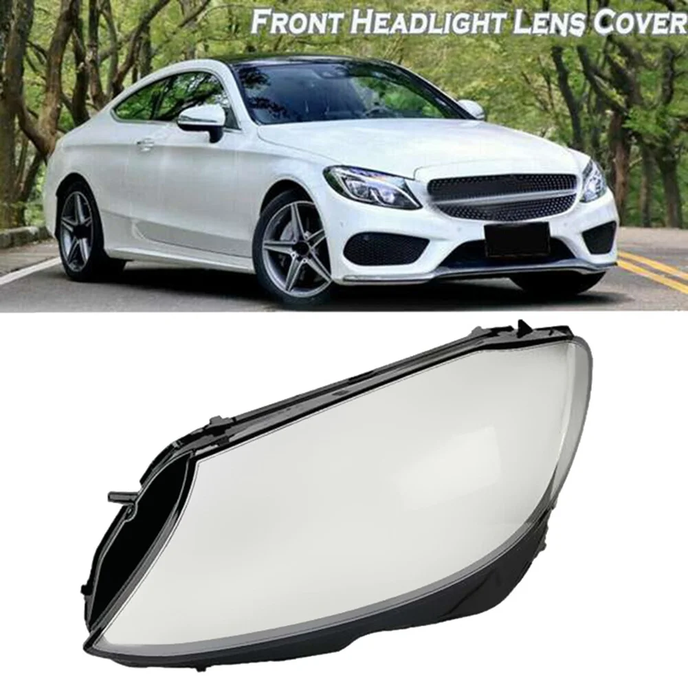 

Front Headlight head light lamp Lens Cover Shell Lampshade for Mercedes Benz W205 C180 C200 C260L C280 2015-2017 Left