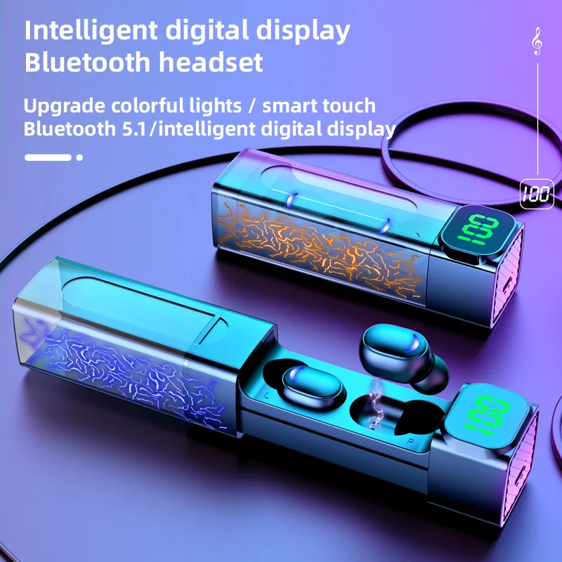 

TWS-наушники с поддержкой Bluetooth 5,0 и зарядным футляром