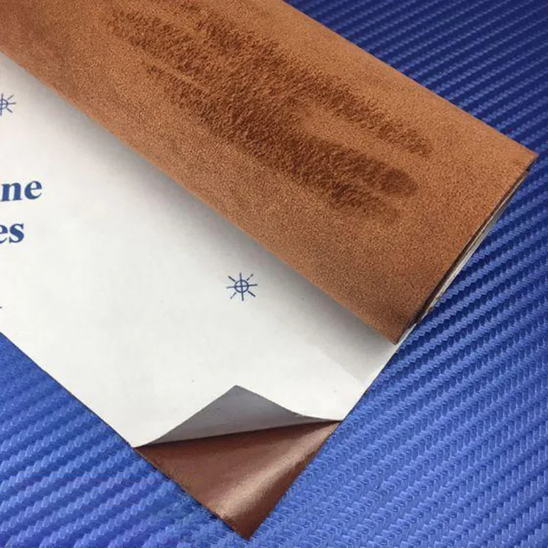 Self Adhesive Suede Fabric Faux Suede Leather 4