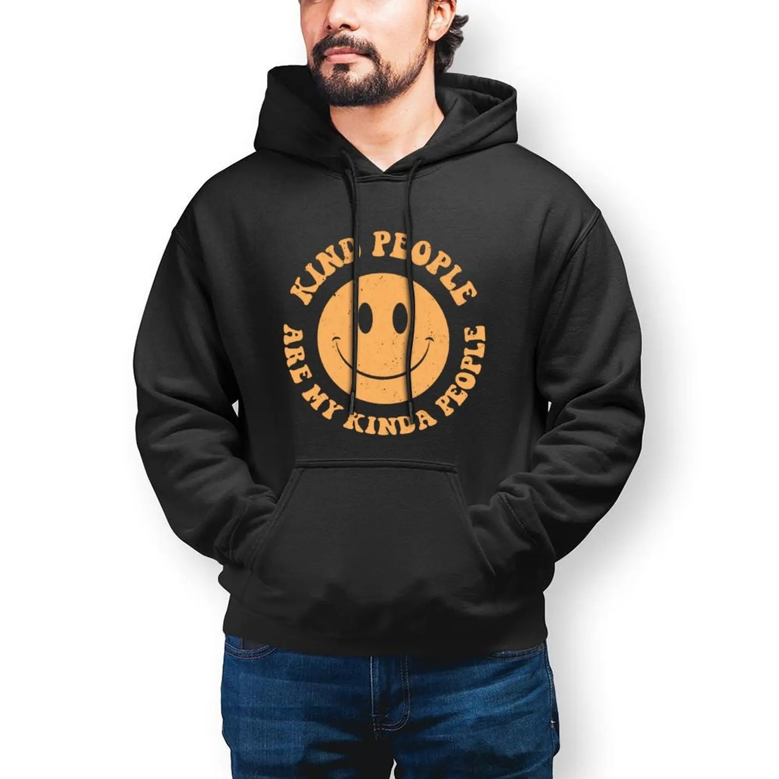 

Kind People Are My Kinda People Hoodies Winter Kindness Empaths Caregivers Sweatshirts Man Hip Hop Oversized Pullover Hoodie